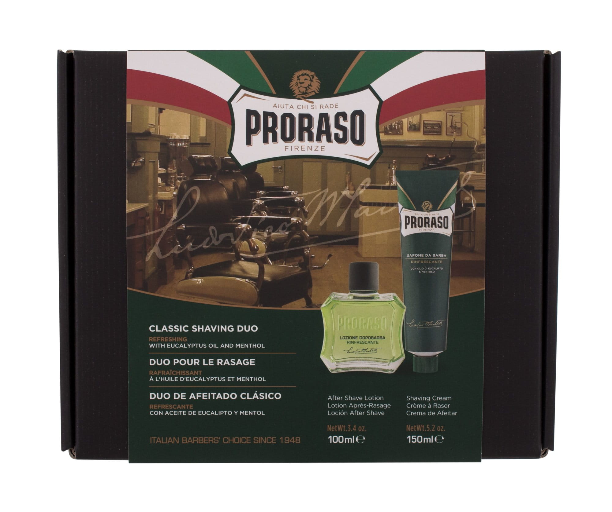 PRORASO Green Classic Shaving Duo M Woda po goleniu 100ml-267141